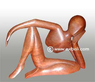 Classic wooden abstract poser