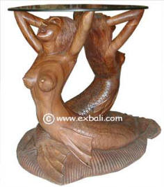 Double mermaid console table