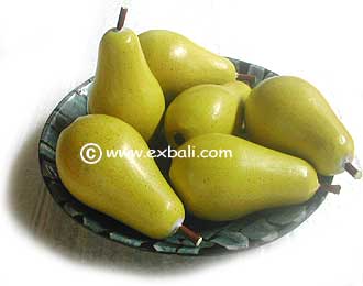 decorative wood pears