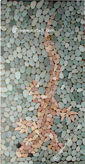 Balinese mosaic stone picture tiles