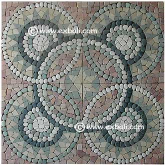 Pebble tile mats