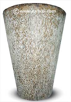 Palm trunk pot