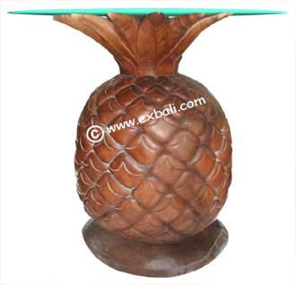 Pineapple table carving