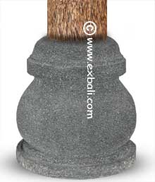 Lava stone support