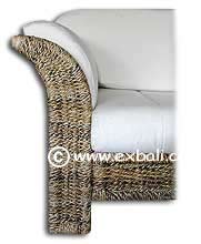 Modular armrest woven in Banana leaf