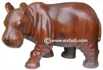 Carved wooden Hippo