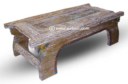 Rustic on Rustic Teak Coffee Table