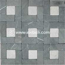 Mosaic stone mesh flooring products