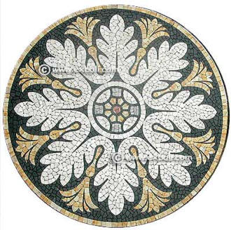 Unique mosaic stone tile mats