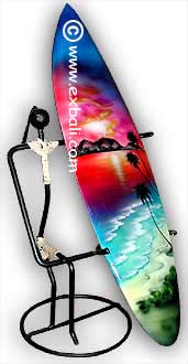 Airbrushed Surfing Souvenirs from Bali