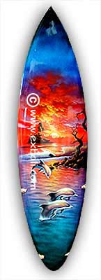 Airbrushed Surfboards from Bali