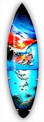 Airbrushed Surfboards from Bali