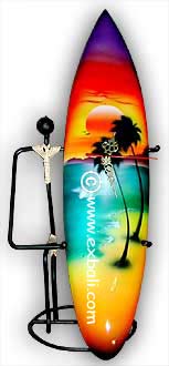 Airbrushed Surfing Souvenirs from Bali