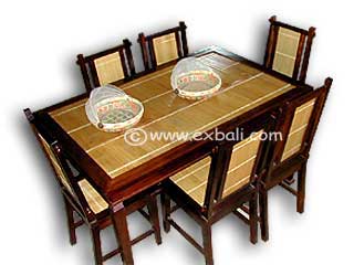 Teak Bamboo Dining set