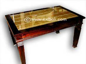 Teak Bamboo Dining Table