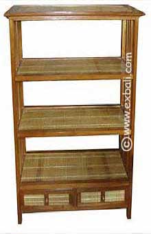 Teak Bamboo Book shelf