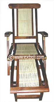 Combination Teak Bamboo Steamer Chair