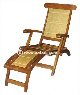 Teak Bamboo steamer Chair