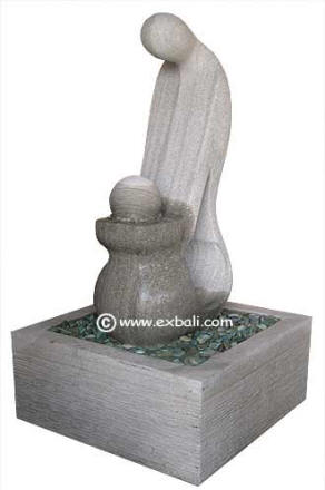 Abstract potter water feature