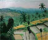 Painting of Balinese landscape