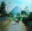 Mountian landscape art from Bali