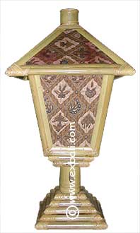 Batik bamboo lampshade