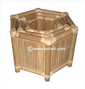 Hexagonal bamboo planter Boxes