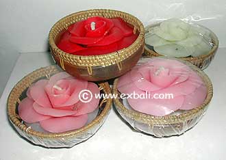 Candle in Ceramic Dish 