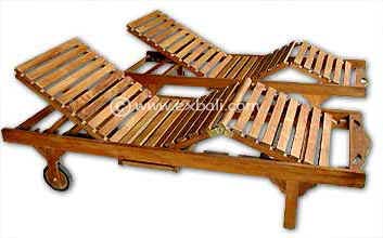 Bali teak Sun lounger