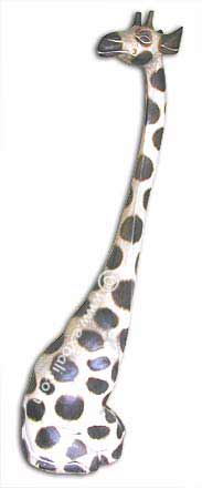 Giraffe wooden statue