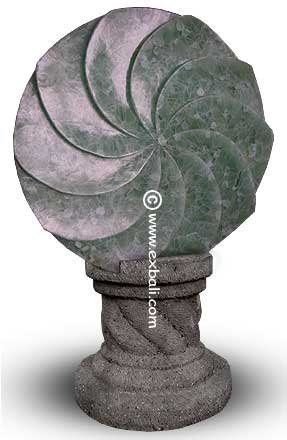 Flower glass sculpture