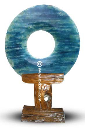 Sky zone glass sculpture
