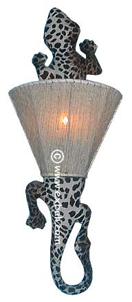 Hot lizard lampshade