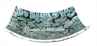 Blue coral dish