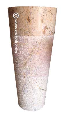 Pink marble basin