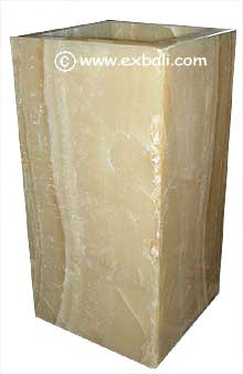 Onyx pedestal basin