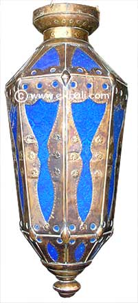 Glass and metal lamps
