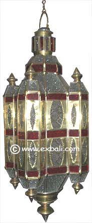 Hanging glass lampshade
