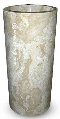 Cylinder pedistal basin