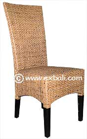 Rattan peel dining chair