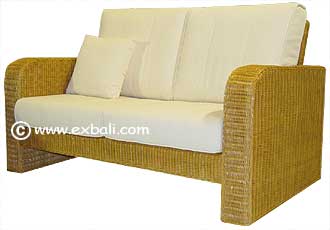 Wiker sofa 2 seater