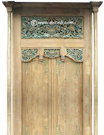 Bali doors made from recycled teak