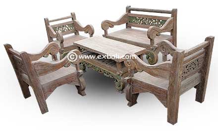 Recycled teak Casual Suite