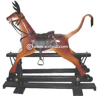 Wooden rocking horses
