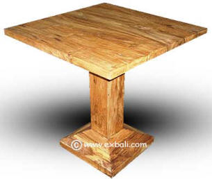 Recycled teak cafe table