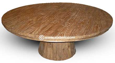 recycled teak dining table