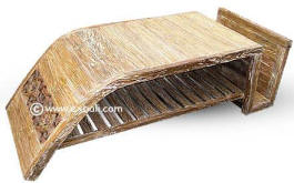 recycled teak coffee table