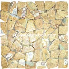 Mosaic stone flooring tiles