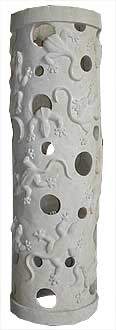 Lizards carved in stone