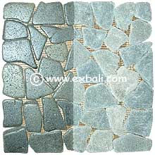 Mosiac  Stone  Mixed pebble mesh tiles.
